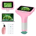 Microscopes For Animals QUNSE Digital Microscope for Kids with 3-Inch IPS Screen, Photo and ...