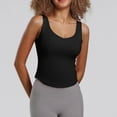 thumbnail image 1 of QUNYINEY Camisole Tank Top Women Solid Casual Sleeveless Crew Neck Tops Workout Slim Padded Tank Tops, 1 of 5