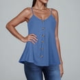thumbnail image 1 of QUNYINEY Casual Tank Top for Women Camisole Crewneck Sleeveless Solid Shirts Button Peplum Loose Tank Tops, 1 of 6