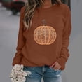 thumbnail image 1 of QUNYINEY Crew Neck Womens Sweatshirts Pullover Graphic Halloween Pumpkin Tops Casual Fall Loose Fit Long Sleeve Sweatshirts, 1 of 6
