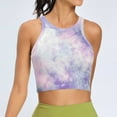 thumbnail image 1 of QUNYINEY Crewneck Women's Tank Tops Athletic Sleeveless Tie Dye Crop Shirts Yoga Workout Slim Tank Tops, 1 of 3