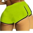 thumbnail image 1 of QUNYINEY Hotpants Womens Shorts Elastic Waist Casual Solid Slim 2pc Shorts, 1 of 4