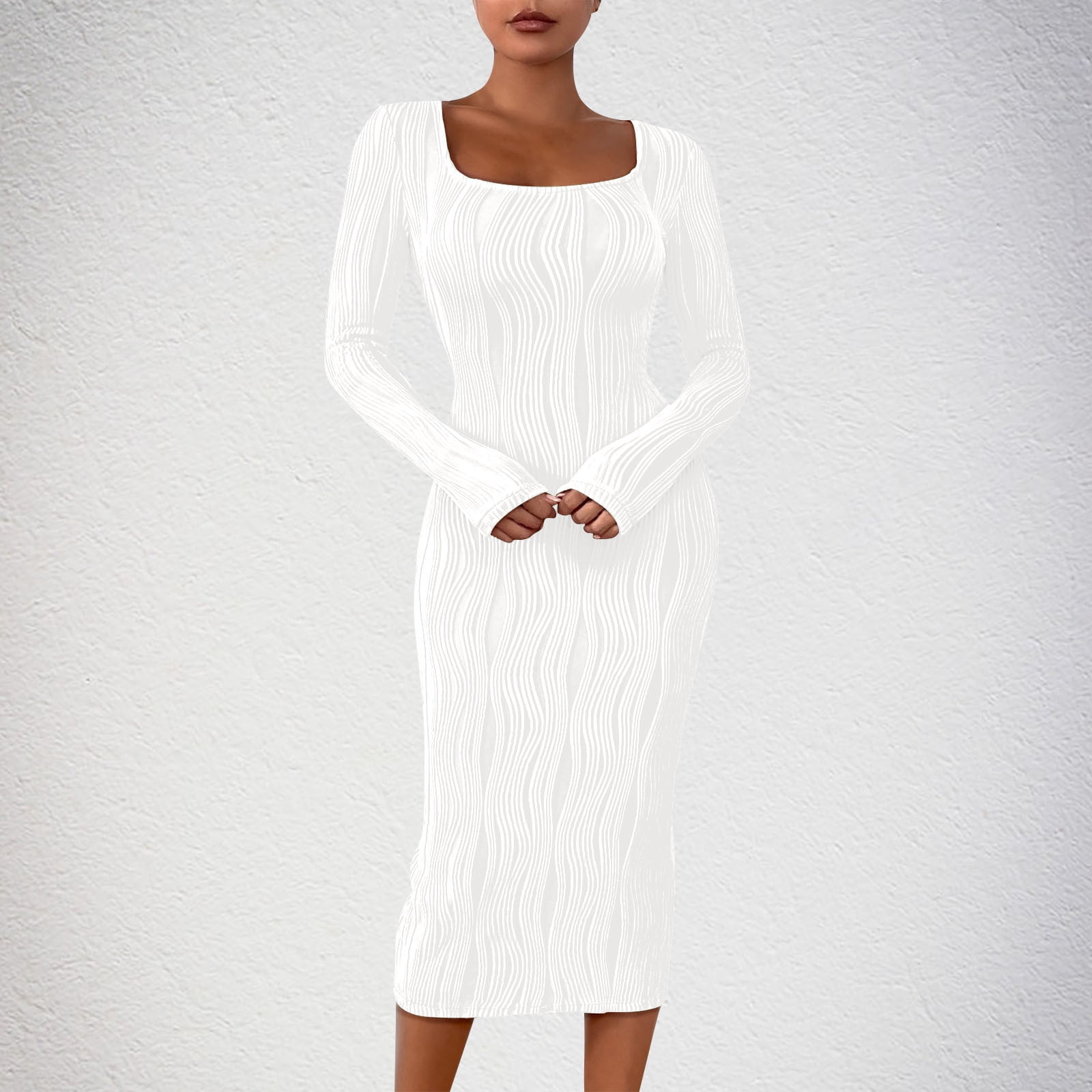 poplin dress long sleeve Boston Proper - Navy Blue - Linen Three Quarter Sleeve Maxi Shirt Dress