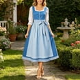 thumbnail image 1 of QUNYINEY Long Summer Dresses for Women Oktoberfest German Sleeveless Flowy Dirndl Dress Casual Loose Fit Square Neckline A Line Beer Carnival Dresses, 1 of 5