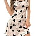 thumbnail image 1 of QUNYINEY Plus Size Nightgowns for Women Valentine's Day Soft Sleeveless Love Heart Short Nightshirts Crew Neck Slim Fit Womens Loungewear, 1 of 4