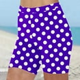 thumbnail image 1 of QUNYINEY Polka Dot Womens Shorts Athletic High Waist Running Legging Summer Slim Beach Elastic Waist Shorts, 1 of 5