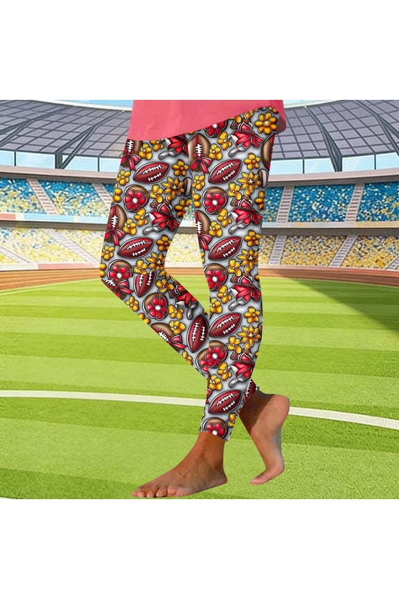 Rugby Plus Size Leggings for Curvy Women Athletic High Waisted Yoga Jegging Skinny Stretch Tummy Control Leggings