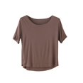 thumbnail image 1 of QUNYINEY Short Sleeve Tee Shirts Womens Crew Neck Solid Casual Pullover Tops Loose Womens Summer Tops, 1 of 3