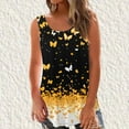 thumbnail image 1 of QUNYINEY Sleeveless Shirts for Women Butterfly Pullover Casual Crewneck Tank Tops Summer Loose Graphic Tees, 1 of 5