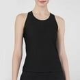 thumbnail image 1 of QUNYINEY Sleeveless Tank Tops Women Muscle Solid Crewneck Athletic Shirts Stretch Workout Loose Tank Tops, 1 of 6