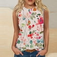 thumbnail image 1 of QUNYINEY Sleeveless Tank Tops for Women Crewneck Casual Muscle Floral Shirts Loose Summer Tank Tops, 1 of 4