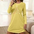 thumbnail image 1 of QUNYINEY Soft Women's Nightgowns Christmas Crew Neck Long Sleeve Nightshirt Short Loose Fit Night Shirts for Women Sleepwear, 1 of 6