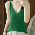 thumbnail image 1 of QUNYINEY Solid Tank Tops for Women Sleeveless V Neck Casual Camisole Shirts Loose Knit Tank Tops, 1 of 4