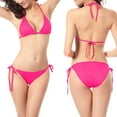 thumbnail image 1 of QUNYINEY Spaghetti Straps Swimsuits for Curvy Women Solid Bikinis Bathing Suit Triangle Two Piece Swimsuit Sets, 1 of 6