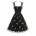 thumbnail image 1 of QUNYINEY Summer Sundresses for Women Plus Size Floral Formal A Line Sleeveless Midi Dresses Flowy Loose Fit Embroidered Square Neckline Slip Dress, 1 of 8