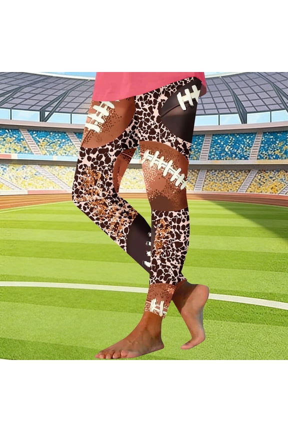 Women Leggings Athletic Rugby Stretch High Waisted Jegging Yoga Workout Skinny Leggings