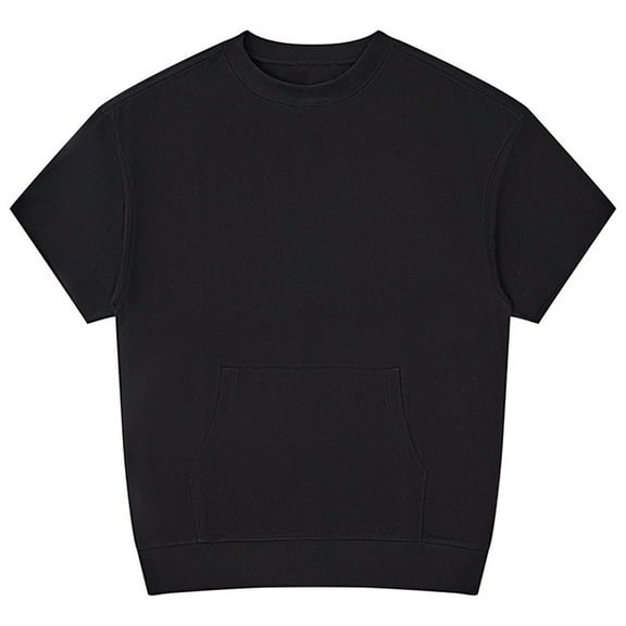 QUNYINEY Women's T Shirts Short Sleeve Crew Neck Solid Casual Tops Cotton Loose Summer Pullover Womens Tops