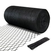 QUOBIAD Bird Netting，7.5 x 100 FT Garden Netting Bird Net for Chicken Coop, Poultry Netting Fence for Fruit Trees, Plants and Vegetables Against Birds, Deer, Sq