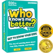 QUOKKA Card Board Game for Kids Ages 5+ and Adults - Who Knows Me Better - Get to Know Your Family