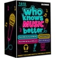 thumbnail image 1 of QUOKKA Card Game for Adults - Who Knows Music Better? Party Games - 4 Pack Ultimate Music Game Box, 1 of 7