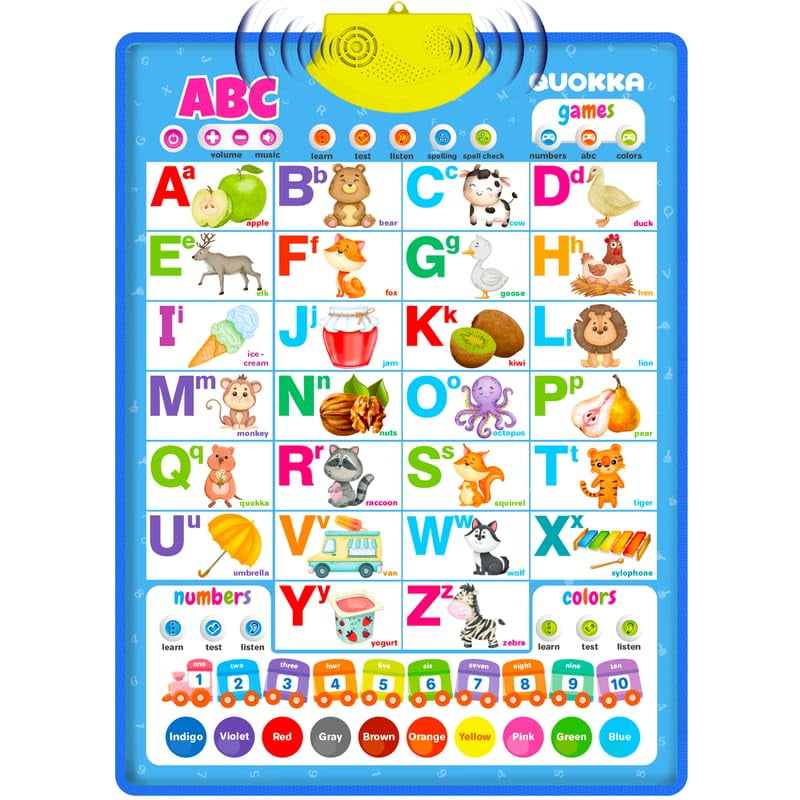 QUOKKA Educational Toys for Kids 57 Year Old Vertical ABC Learning