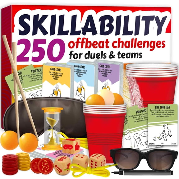 Quokka Party Games for Adults and Family - 250 Challenges for 2-14 Players