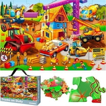 Quokka Jigsaw Puzzles for Kids 3 6 - 48 Piece Construction Giant Floor Kids Puzzles Ages 6 8 Gift Box