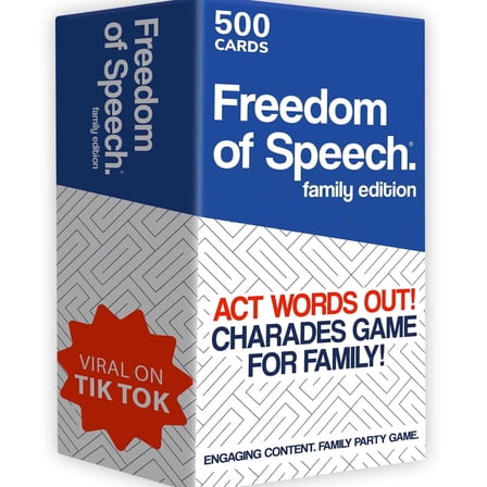 Quokka Freedom of Speech Family Edition - 250-Card Multicolor Set - Fast-Paced Word Guessing Game for Kids and Adults