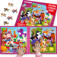 thumbnail image 1 of Quokka Magnetic Puzzles for Toddlers Ages 3-6 - 48 Pcs Travel Puzzle Game with Cats & Dogs for Kids, 1 of 6
