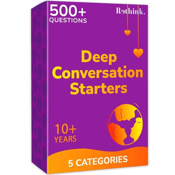 Quokka Rethink! Conversation Starters – 500 Questions, Fun Icebreaker Card Game for Families