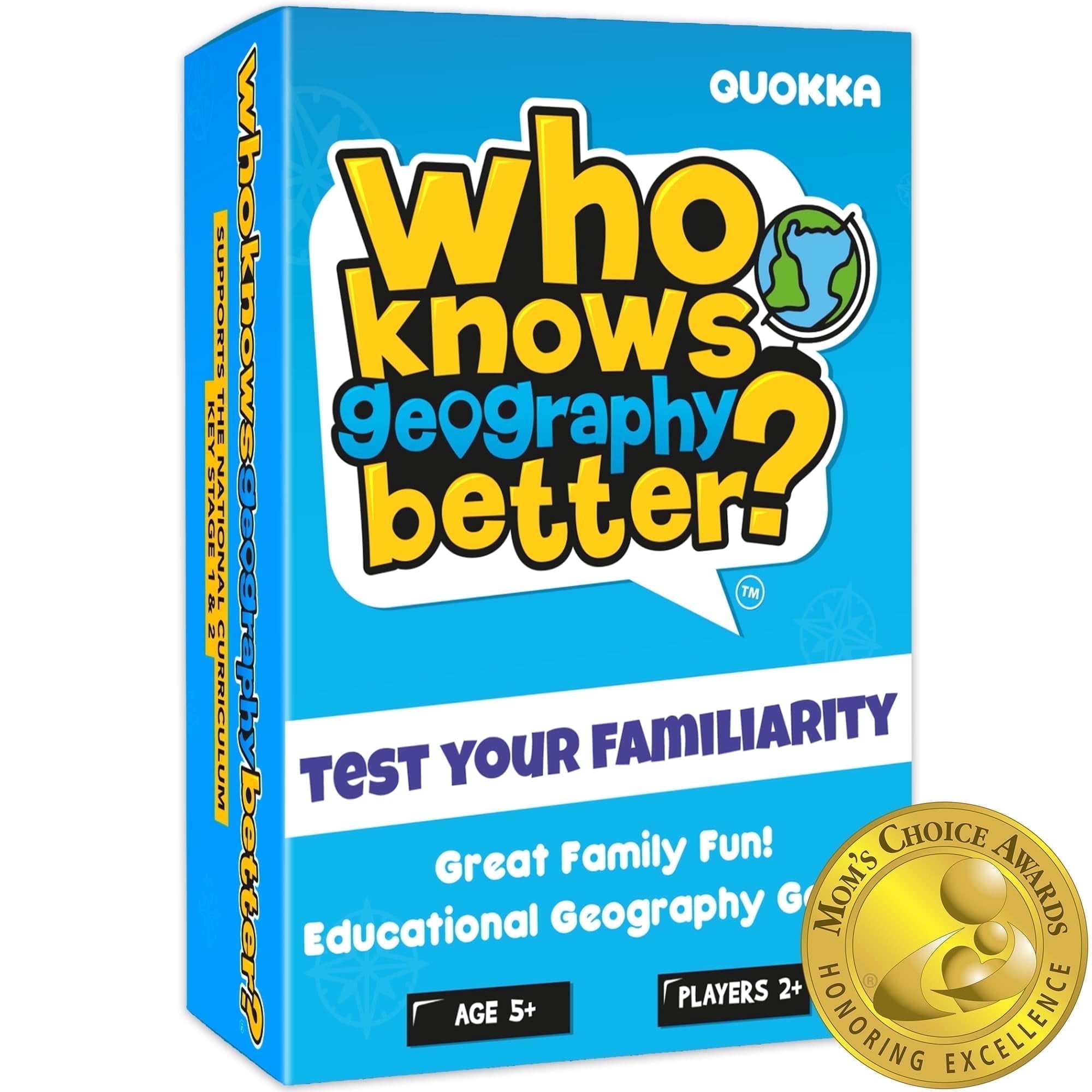 Quokka Who Knows Better? - Family Geography Trivia Card Game - Fun Learning & Educational