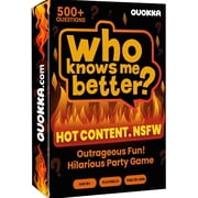 QUOKKA Who Knows Me Better? NSFW Edition - Hilarious Party Card Board Game for Students & Adults