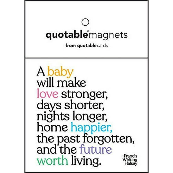 QUOTABLE CARDS A Baby Will Make Magnet, 1 EA