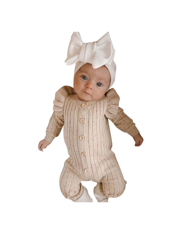 Baby Boy Girl Autumn Knit Sweater Spring Autumn Clothes Romper Jumpsuit Multicolour,0-1 Months