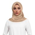 thumbnail image 1 of QUOTAY Elegant Satin Square Soft Hijab Head Scarf Wrap for Women Fashionable Hair and Neck Cover KH1，One Size, 1 of 5