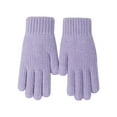 thumbnail image 1 of QUOTAY Knitted Winter Gloves with Outdoor Windproof Cold Proof Warm for Men and Women Purple,One size, 1 of 2