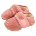 thumbnail image 1 of QUOTAY Soft Soled Indoor Slippers Floor Socks for Children In Autumn Winter with Hook Loop for Warmth Age 0-7 Pink,3.5-4 Years, 1 of 7