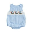 thumbnail image 1 of QUOTAY Sport Embroidered Cute Kids Jumpsuit for Babies Toddlers Theme Playwear 01_Blue,3-6 Months, 1 of 3
