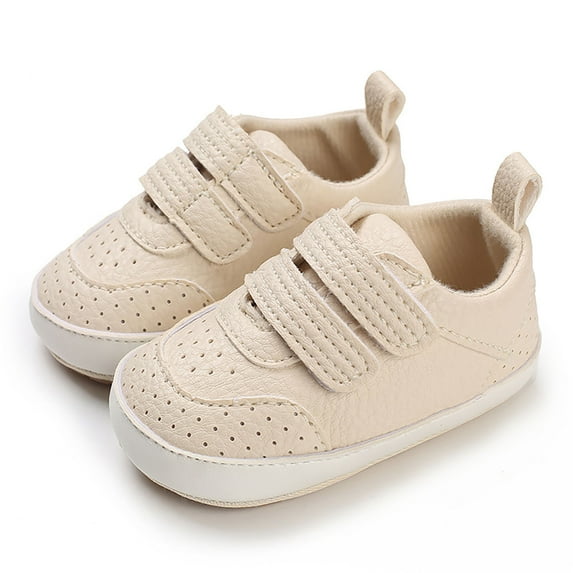 QUOTAY Spring Autumn Children Baby Toddler Shoes Boys Girls Flat Bottom Non Lightweight Double Hook Loop Kids Slippers A,0-6 Months