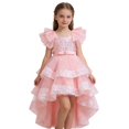 thumbnail image 1 of QUOTAY Spring Summer Girls Gown Puffy Dress for Formal Pageant Wedding Party Recital Girls Dresses Light Pink,110, 1 of 8