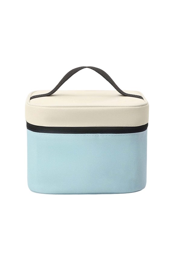 Stylish Square Insulated Lunch Bag for Work Thermal Food Leakproof for Commute and Picnic Handbag Purse 02_Blue,One Size