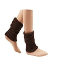 thumbnail image 1 of QUOTAY Thermal Leg Warmers Ankle Boot Socks Non Covers Cozy Socks Knitted Boot for Winter Outdoor Activities and Daily Wear Coffee，15cm, 1 of 4
