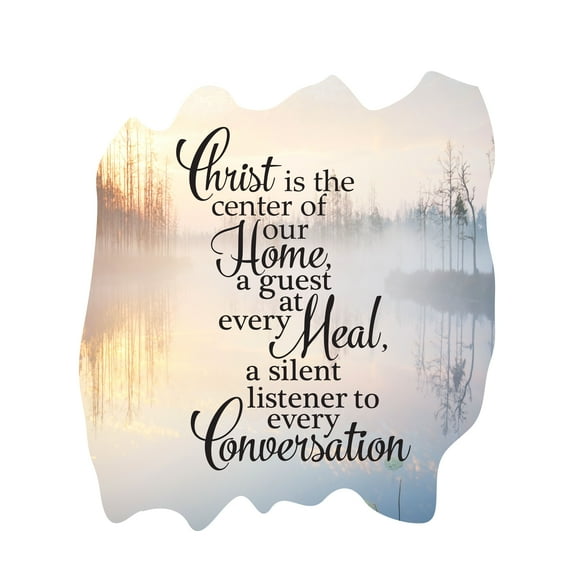 QUOTES - Adhesive Home Art Inspirational Quotes Decoration Lettering Art Lake Pond Background Image Design Religious Sayings Vinyl Wall Decal Sticker 18" x 20"
