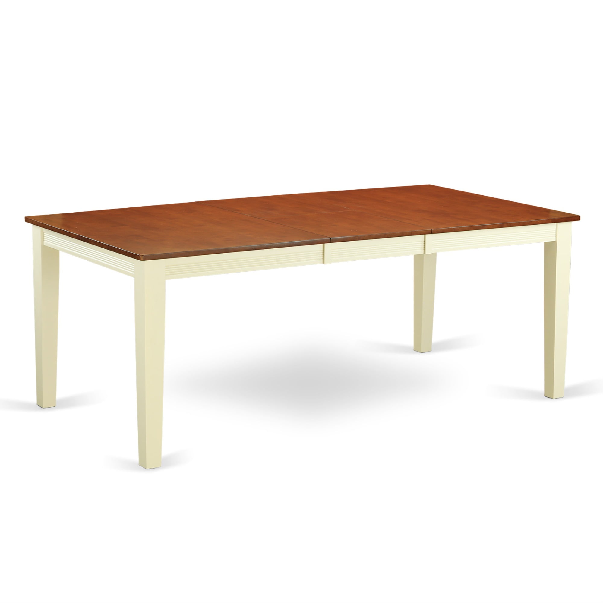 East West Furniture Quincy 5piece Wood Dining Set in Buttermilk/Cherry