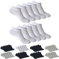 thumbnail image 1 of QURATI 10 Pairs Thin Athletic Sock No Show Socks Adult Short Socks Thin Socks Low Cut Ankle Socks for Men And Women Breathable Sports Casual Ankle Short Silver S, 1 of 3