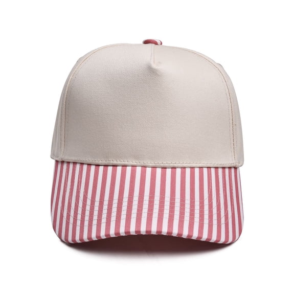 QURATI Blank Trucker Hat for Men & Women Two Tone Snapback Baseball Cap Structured 5-Panel Snapback Hat Adjustable Cotton Solid Or 6-Tone Baseball Cap Men Women E1 Pink One Size
