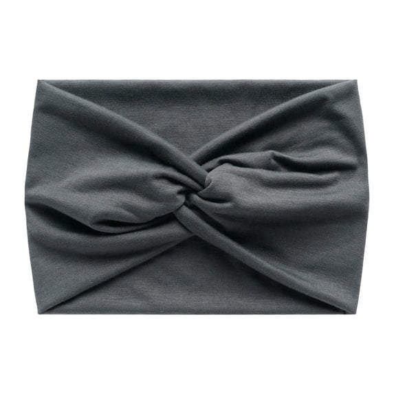 Stretchy Headbands for Women, Absorbed Sport Headband Soft Twist Knotted Hairbands Non Silp Wide Hair Bands for Daily Life Yoga Workout Running Gym QURATI
