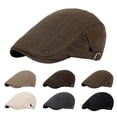 thumbnail image 1 of QURATI Newsboy Hats Berets Hat Flat Cap Driving Hat Adjustable Breathable Summer Hats for Men Women Lightweight Casual Outdoor Travel Grey One Size, 1 of 6