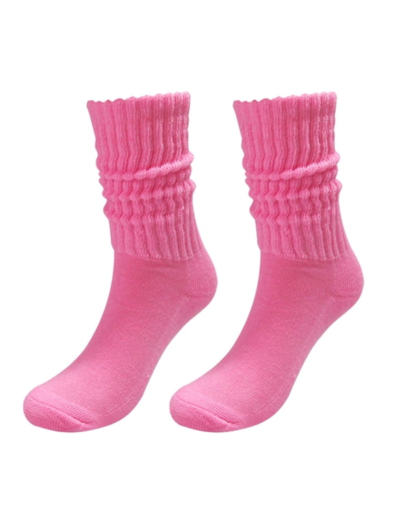 Slouch Socks Girls Scrunch Socks Knee High Soft Warm Stacked Boot Sock | Soft, Comfy, Stretchy, Skin-Friendly, 3 Styles to Wear