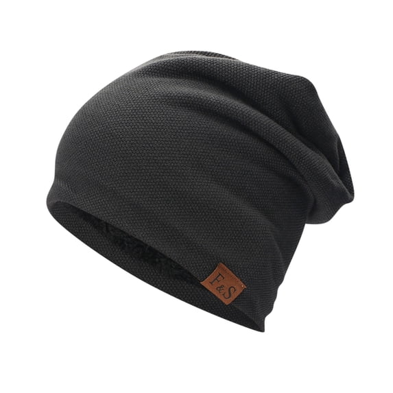QURATI Slouchy Beanie Hat for Men Women Warm Winter Hats Soft Fleece Lined Beanies Knit Thick Unisex Cap Daily Outdoor Hat